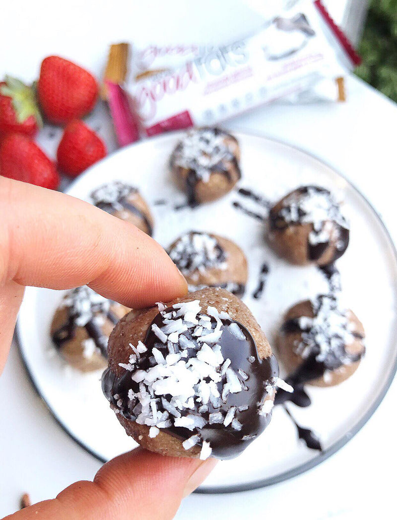 Coconut Chocolate Chip Peanut Butter Bites