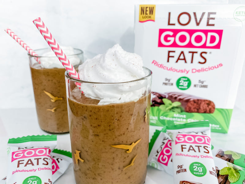 Best Ever Keto Mint Chocolate Chip Smoothie