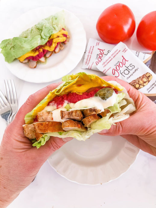 Carbless Chicken Club Wrap