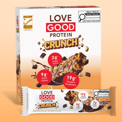 Barres protéinées croustillantes au chocolat et aux cacahuètes