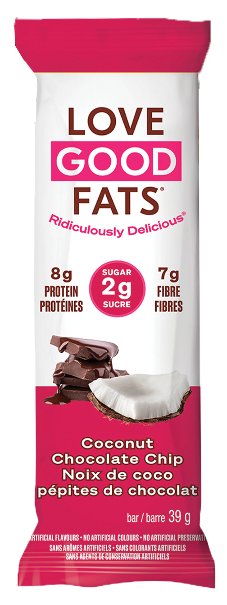 Love Good Coconut Chocolate Chip Keto Friendly Bars