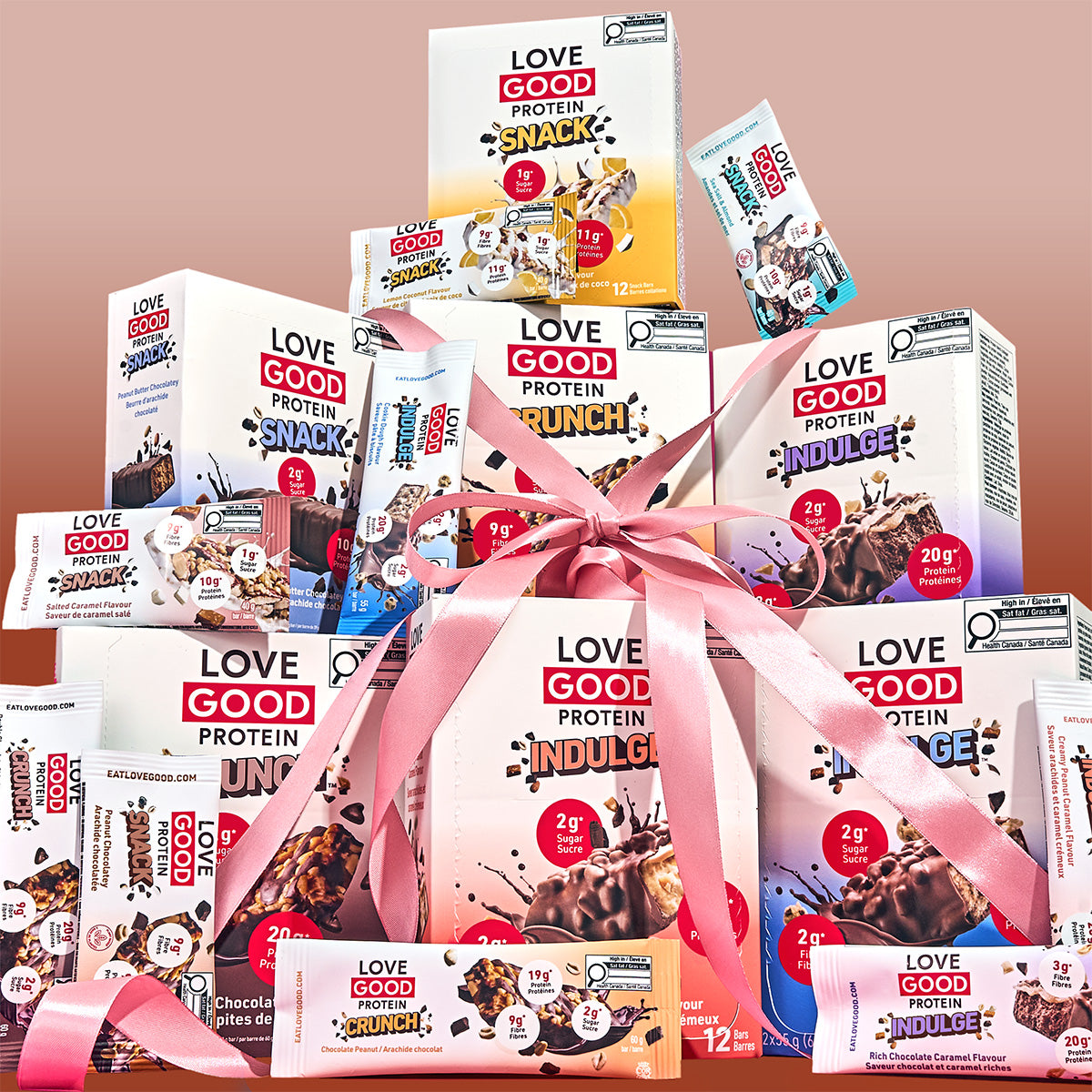 Love Good Protein Snack Peanut Chocolatey Protein Low Sugar Keto Friendly Nutty bars