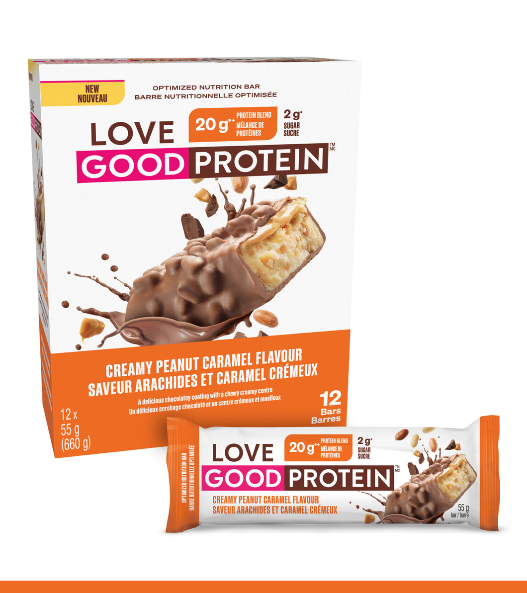 Love Good Protein Peanut Caramel Bars