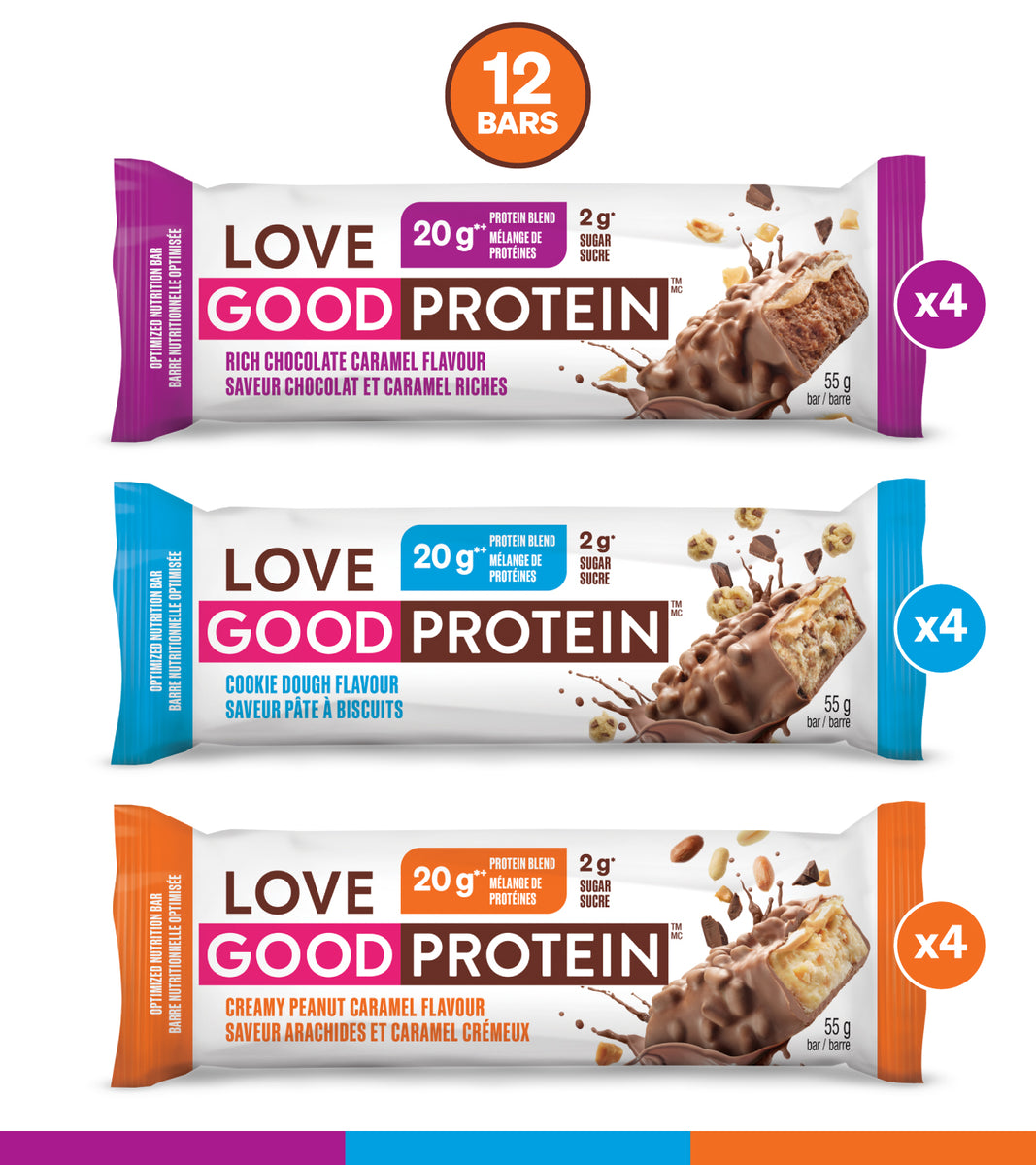 Protein Bars Variety Pack | Best Low Sugar Protein Bars | Love Good Fats