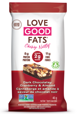 Love Good Fats Chewy Nutty Cranberry & Almond keto bars