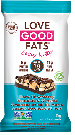 Love Good Fats Chewy Nutty Sea Salt & Almond keto bars